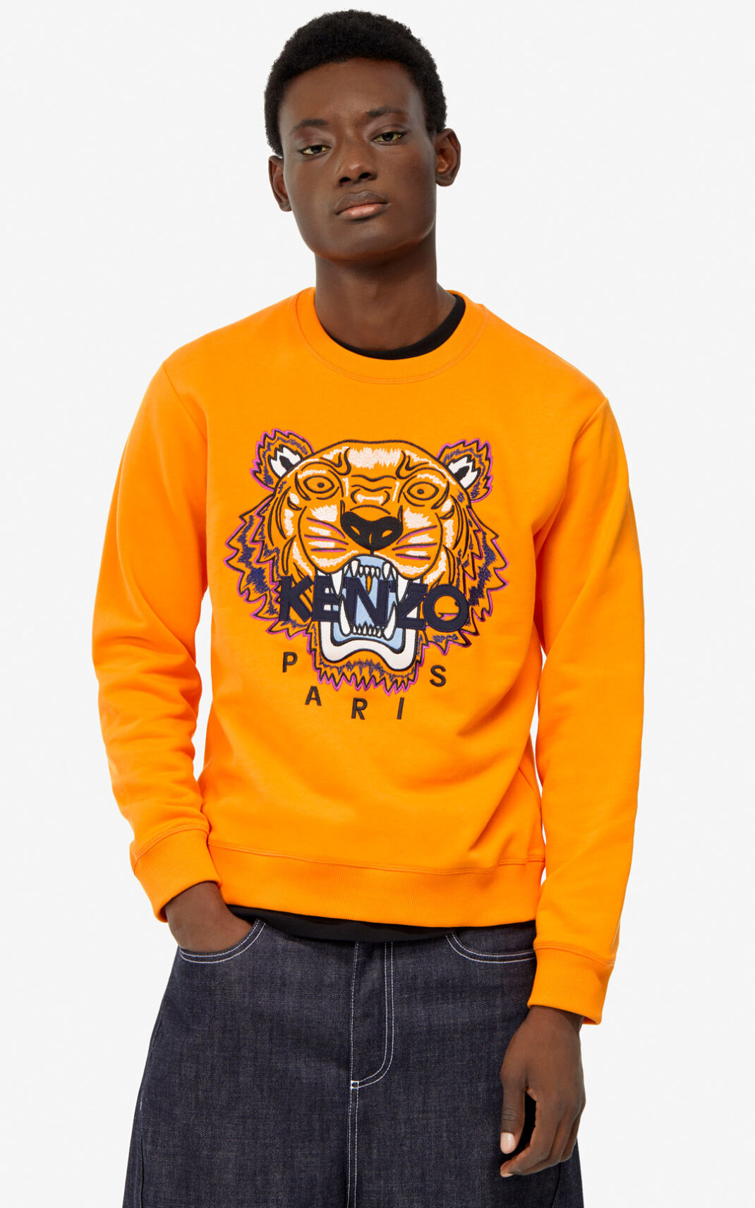 Kenzo Tiger Moška Puloverji Oranžna SI-8794698